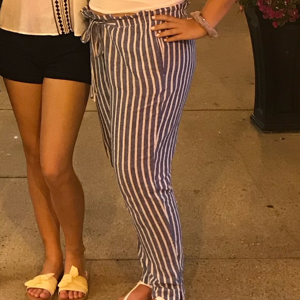Blue and White Stripped Pants PREPPY